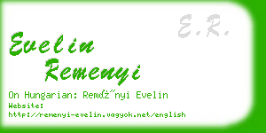 evelin remenyi business card